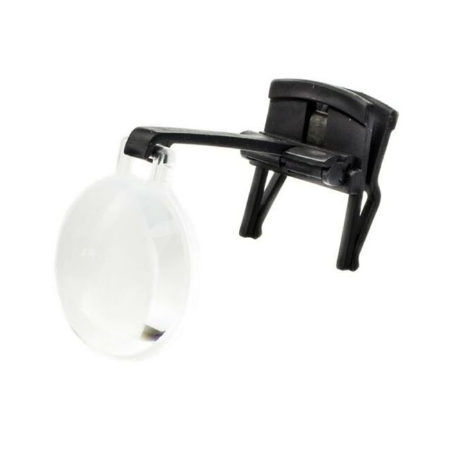 Eschenbach LaboCLIP - лупа монокулярная с креплением на клипсе, диаметр линзы 40 мм, увеличение 7.0х, рабочее расстояние 32 мм | Eschenbach Optik (Германия)