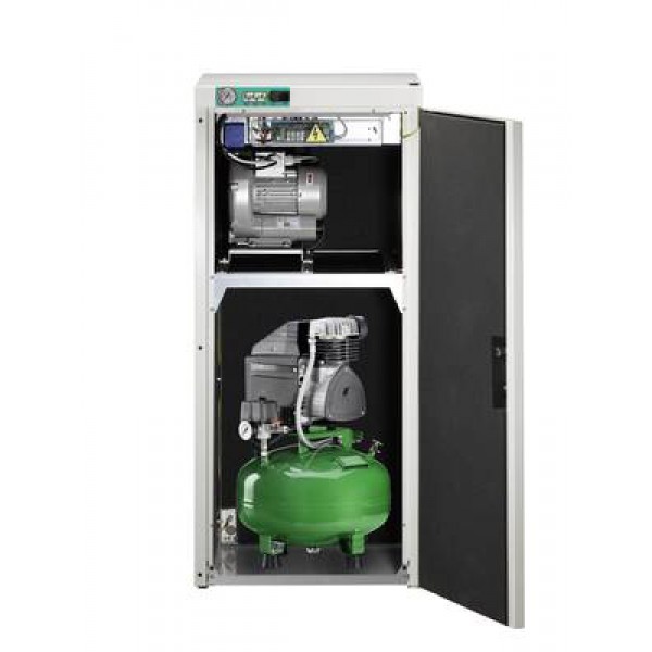 KD 124 AB Комбинированный безмасляный компрессор для одной стоматологической установки с отсасывающим агрегатом, с кожухом, с ресивером 24 л (60 л/мин), Diplomat Dental (Словакия)