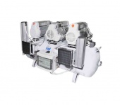 200/75 TANDEM PRIME M - безмасляный компрессор с мембранным осушителем, 200 л, 660 л/мин | MGF (Италия)