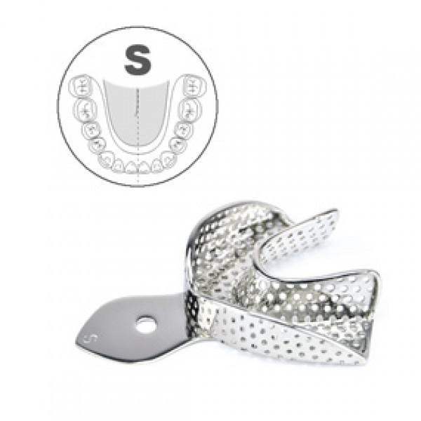 Ложка слепочная нижняя, S с перфорацией, HLW Dental Instruments (Германия)