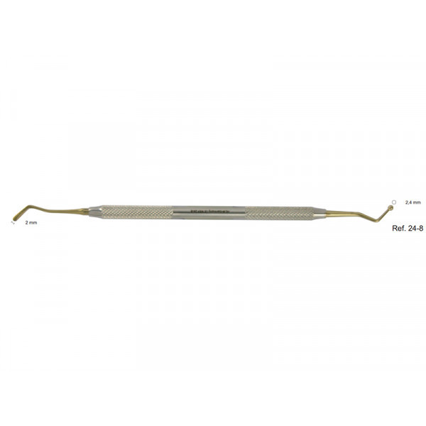 Гладилка-штопфер, жесткая-шарик, 2,0-2,4 мм, нитрид титановое покрытие