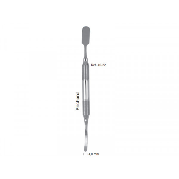 Распатор Prichard, ручка DELUXE, диаметр 10 мм, 4,0 мм., HLW Dental Instruments (Германия)