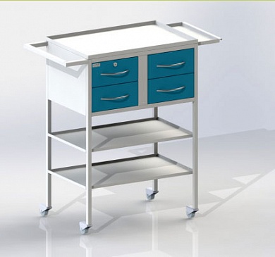 Столик СПА-4 - столешница из нерж.стали