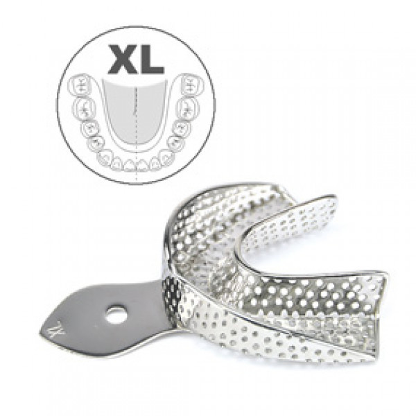 Ложка слепочная нижняя, XL с перфорацией. HLW Dental Instruments (Германия)