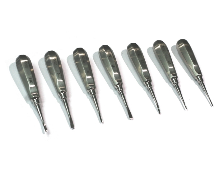 Набор элеваторов для удаления корней зубов, 7 шт, Legrin(Пакистан)