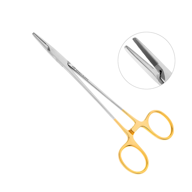 Иглодержатель хирургический прямой Mayo-Hegar TC, длина 160 мм | Купить по низкой цене стоматологические инструменты HLW Dental Instruments (Германия)