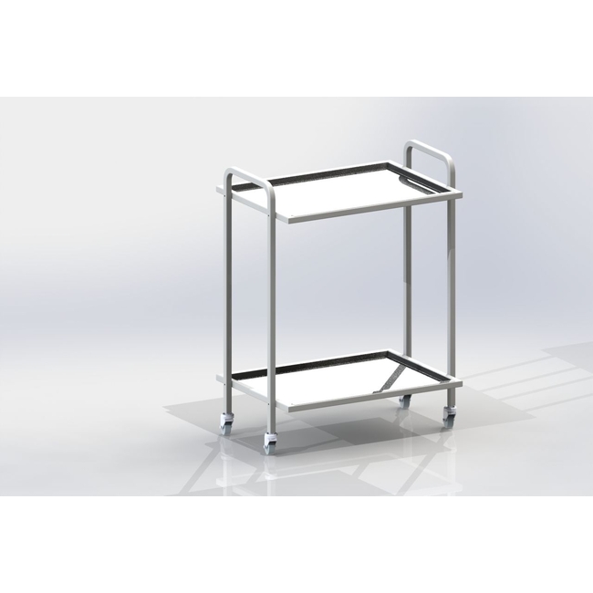 СИП2 - столик передвижной инструментальный, 2 полки из нержавеющей стали | Виталия (Россия)