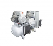 100/50 TANDEM PRIME M - безмасляный компрессор с мембранным осушителем, 100 л, 450 л/мин | MGF (Италия)