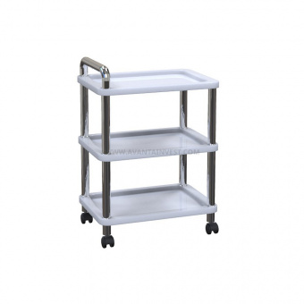 Стойка мобильная Т-09* с 3 пластиковыми полками, Аванта (Россия)