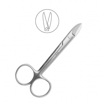 Ножницы коронковые Legrin, прямые , 10,5 см (круглая форма), Medisporex(Пакистан)