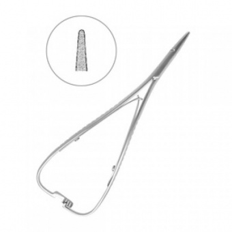 Хирургический иглодержатель Матье (Mathieu), 140 мм, HLW Dental Instruments (Германия)