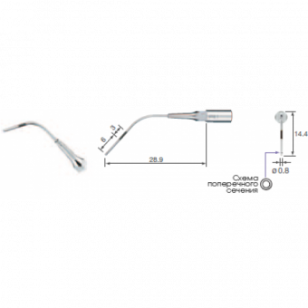 P41 - пародонтологическая насадка к скейлерам Varios (NSK/Satelec)